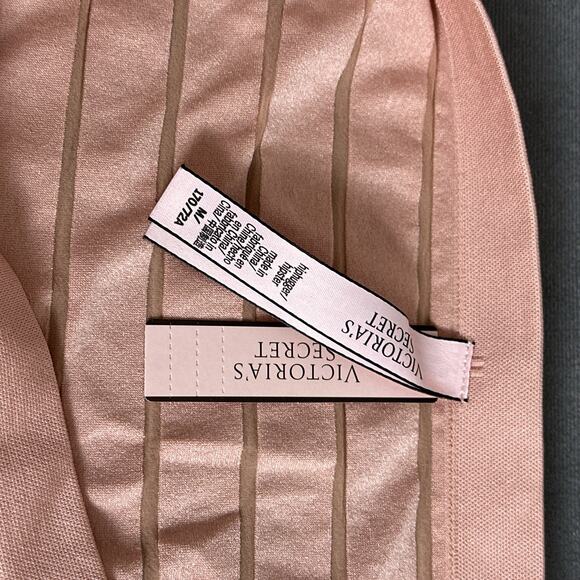 Victoria's Secret Hiphugger Panty Size Medium Sheer Stripes Rose Pink New NWT - Picture 5 of 8